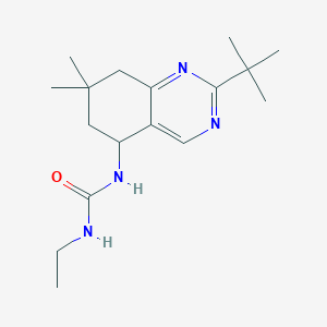 N-(2-tert-butyl-7,7-dimethyl-5,6,7,8-tetrahydro-5-quinazolinyl)-N'-ethylurea