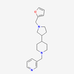molecular formula C20H27N3O B6132047 3-({4-[1-(2-furylmethyl)-3-pyrrolidinyl]-1-piperidinyl}methyl)pyridine 