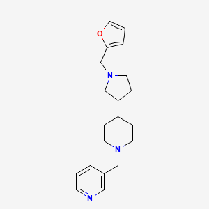 3-({4-[1-(2-furylmethyl)-3-pyrrolidinyl]-1-piperidinyl}methyl)pyridine