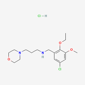 molecular formula C17H28Cl2N2O3 B6132071 N-(5-chloro-2-ethoxy-3-methoxybenzyl)-3-morpholin-4-ylpropan-1-amine hydrochloride 