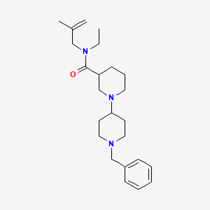 molecular formula C24H37N3O B6132107 1'-benzyl-N-ethyl-N-(2-methyl-2-propen-1-yl)-1,4'-bipiperidine-3-carboxamide 