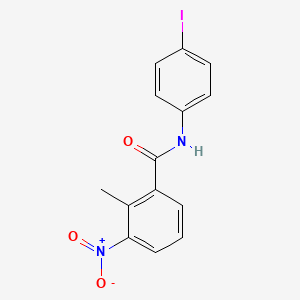 molecular formula C14H11IN2O3 B6132120 N-(4-iodophenyl)-2-methyl-3-nitrobenzamide CAS No. 329941-33-5