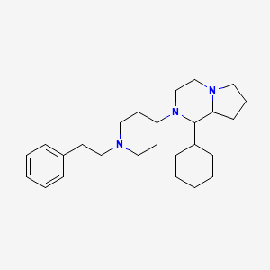 molecular formula C26H41N3 B6132127 1-cyclohexyl-2-[1-(2-phenylethyl)-4-piperidinyl]octahydropyrrolo[1,2-a]pyrazine 