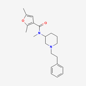 molecular formula C21H28N2O2 B6132143 N,2,5-trimethyl-N-[1-(2-phenylethyl)-3-piperidinyl]-3-furamide 