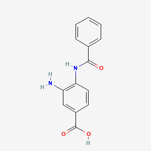 molecular formula C14H12N2O3 B6132157 3-amino-4-(benzoylamino)benzoic acid CAS No. 93053-61-3