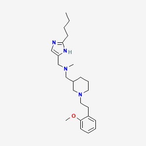 molecular formula C24H38N4O B6132159 1-(2-butyl-1H-imidazol-4-yl)-N-({1-[2-(2-methoxyphenyl)ethyl]-3-piperidinyl}methyl)-N-methylmethanamine 