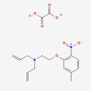 molecular formula C17H22N2O7 B6132210 N-allyl-N-[2-(5-methyl-2-nitrophenoxy)ethyl]-2-propen-1-amine oxalate 