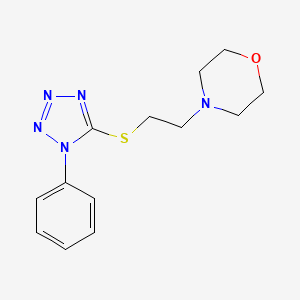 4-{2-[(1-phenyl-1H-tetrazol-5-yl)thio]ethyl}morpholine