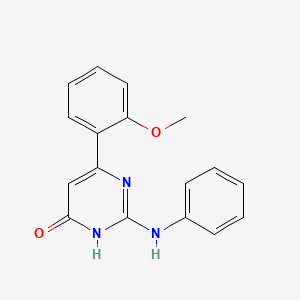 molecular formula C17H15N3O2 B6132316 2-anilino-6-(2-methoxyphenyl)-4(3H)-pyrimidinone 