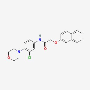 N-[3-chloro-4-(4-morpholinyl)phenyl]-2-(2-naphthyloxy)acetamide