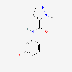 molecular formula C12H13N3O2 B6132341 N-(3-甲氧基苯基)-1-甲基-1H-吡唑-5-甲酰胺 CAS No. 955965-33-0