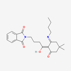 2-{4-[2-(butylamino)-4,4-dimethyl-6-oxocyclohex-1-en-1-yl]-4-oxobutyl}-1H-isoindole-1,3(2H)-dione