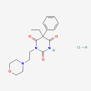 molecular formula C18H24ClN3O4 B6132402 5-ethyl-1-[2-(4-morpholinyl)ethyl]-5-phenyl-2,4,6(1H,3H,5H)-pyrimidinetrione hydrochloride 