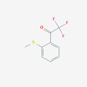 molecular formula C9H7F3OS B061325 2,2,2-三氟-1-(2-甲硫基苯基)乙酮 CAS No. 166831-65-8