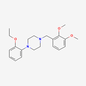 molecular formula C21H28N2O3 B6132521 1-(2,3-dimethoxybenzyl)-4-(2-ethoxyphenyl)piperazine 