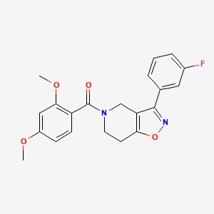 molecular formula C21H19FN2O4 B6132540 5-(2,4-dimethoxybenzoyl)-3-(3-fluorophenyl)-4,5,6,7-tetrahydroisoxazolo[4,5-c]pyridine 