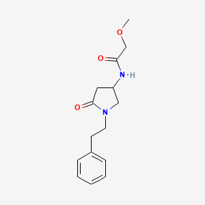molecular formula C15H20N2O3 B6132647 2-methoxy-N-[5-oxo-1-(2-phenylethyl)-3-pyrrolidinyl]acetamide 