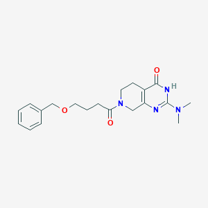 molecular formula C20H26N4O3 B6132653 7-[4-(benzyloxy)butanoyl]-2-(dimethylamino)-5,6,7,8-tetrahydropyrido[3,4-d]pyrimidin-4(3H)-one 