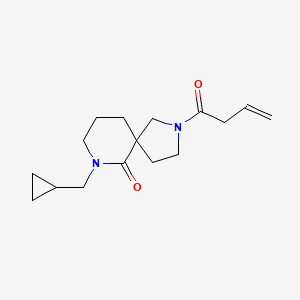 molecular formula C16H24N2O2 B6132672 2-(3-butenoyl)-7-(cyclopropylmethyl)-2,7-diazaspiro[4.5]decan-6-one 