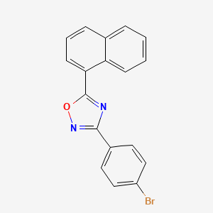 molecular formula C18H11BrN2O B6132784 3-(4-bromophenyl)-5-(1-naphthyl)-1,2,4-oxadiazole 