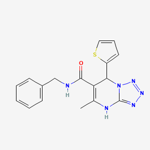 molecular formula C17H16N6OS B6132786 N-benzyl-5-methyl-7-(2-thienyl)-4,7-dihydrotetrazolo[1,5-a]pyrimidine-6-carboxamide 
