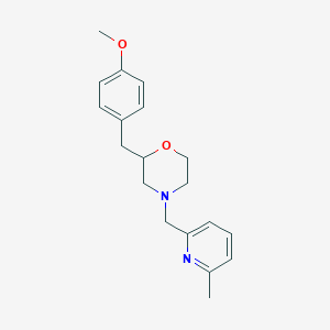 molecular formula C19H24N2O2 B6132800 2-(4-methoxybenzyl)-4-[(6-methyl-2-pyridinyl)methyl]morpholine 