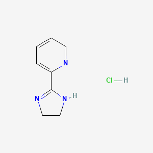 molecular formula C8H10ClN3 B6132803 2-(4,5-dihydro-1H-imidazol-2-yl)pyridine hydrochloride 