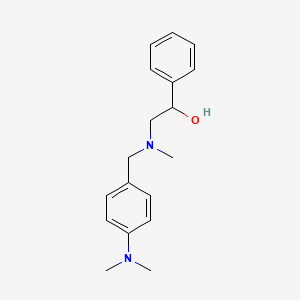 molecular formula C18H24N2O B6132945 2-[[4-(dimethylamino)benzyl](methyl)amino]-1-phenylethanol 