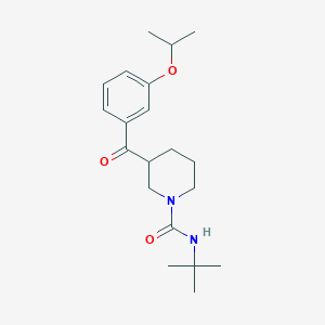 molecular formula C20H30N2O3 B6132975 N-(tert-butyl)-3-(3-isopropoxybenzoyl)-1-piperidinecarboxamide 