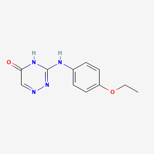 molecular formula C11H12N4O2 B6133042 3-[(4-ethoxyphenyl)amino]-1,2,4-triazin-5(4H)-one 