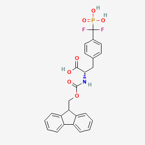 molecular formula C25H22F2NO7P B613307 N-α-FMoc-4-(膦酰二氟甲基)-L-苯丙氨酸 CAS No. 160751-44-0