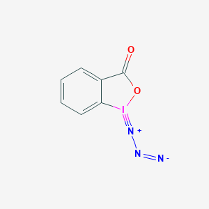 molecular formula C7H4IN3O2 B061331 1-叠氮-1,2-苯并二氧唑-3(1H)-酮 CAS No. 160732-56-9