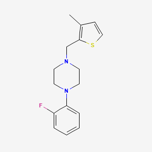 molecular formula C16H19FN2S B6133105 1-(2-fluorophenyl)-4-[(3-methyl-2-thienyl)methyl]piperazine 