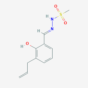 molecular formula C11H14N2O3S B6133168 N'-(3-allyl-2-hydroxybenzylidene)methanesulfonohydrazide 