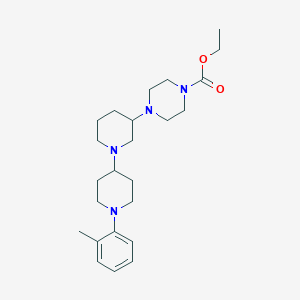 molecular formula C24H38N4O2 B6133197 ethyl 4-[1'-(2-methylphenyl)-1,4'-bipiperidin-3-yl]-1-piperazinecarboxylate 