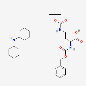  B613322 Dicyclohexylamine (S)-2-(((benzyloxy)carbonyl)amino)-4-((tert-butoxycarbonyl)amino)butanoate CAS No. 3350-13-8