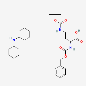 molecular formula C29H47N3O6 B613323 Dicyclohexylamine (R)-2-(((benzyloxy)carbonyl)amino)-4-((tert-butoxycarbonyl)amino)butanoate CAS No. 214852-61-6
