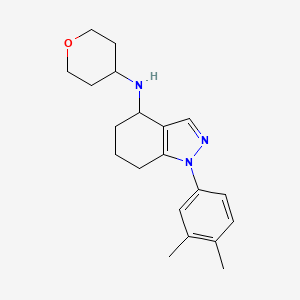 molecular formula C20H27N3O B6133242 1-(3,4-dimethylphenyl)-N-(tetrahydro-2H-pyran-4-yl)-4,5,6,7-tetrahydro-1H-indazol-4-amine 