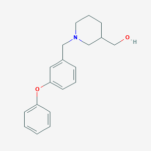 molecular formula C19H23NO2 B6133248 [1-(3-phenoxybenzyl)-3-piperidinyl]methanol 