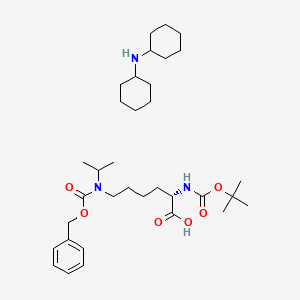 molecular formula C34H57N3O6 B613332 Boc-Lys(Z,Ipr)-OH DCHA CAS No. 135101-24-5