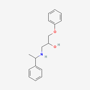 molecular formula C17H21NO2 B6133324 1-phenoxy-3-[(1-phenylethyl)amino]-2-propanol 