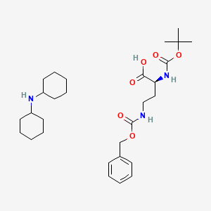 molecular formula C29H47N3O6 B613335 Dicyclohexylamine (S)-4-(((benzyloxy)carbonyl)amino)-2-((tert-butoxycarbonyl)amino)butanoate CAS No. 16947-89-0