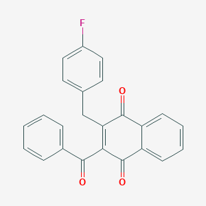 molecular formula C24H15FO3 B6133352 2-benzoyl-3-(4-fluorobenzyl)naphthoquinone CAS No. 39196-20-8