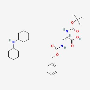 molecular formula C28H45N3O6 B613337 二环己胺 3-(((苄氧羰基)氨基)-2-((叔丁氧羰基)氨基)丙酸酯 CAS No. 81306-94-7
