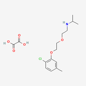 molecular formula C16H24ClNO6 B6133377 N-{2-[2-(2-chloro-5-methylphenoxy)ethoxy]ethyl}-2-propanamine oxalate 