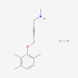 molecular formula C14H20ClNO B6133381 N-methyl-4-(2,3,6-trimethylphenoxy)but-2-yn-1-amine hydrochloride 
