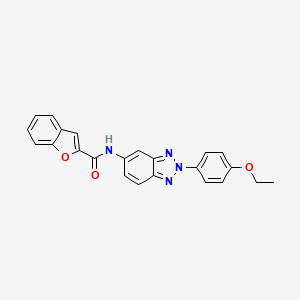 molecular formula C23H18N4O3 B6133410 N-[2-(4-ethoxyphenyl)-2H-1,2,3-benzotriazol-5-yl]-1-benzofuran-2-carboxamide 