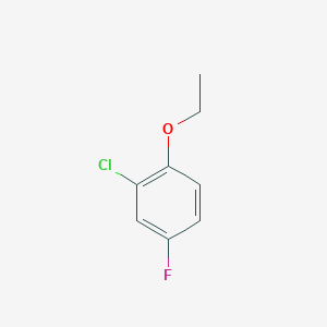 molecular formula C8H8ClFO B061335 2-氯-4-氟苯乙醚 CAS No. 181305-71-5
