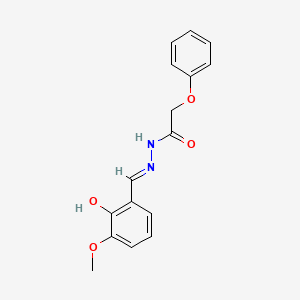 molecular formula C16H16N2O4 B6133557 N'-(2-hydroxy-3-methoxybenzylidene)-2-phenoxyacetohydrazide 