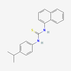 molecular formula C20H20N2S B6133586 N-(4-isopropylphenyl)-N'-1-naphthylthiourea 